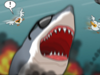 العاب لعبة قتال والقرش المفترس الخطير