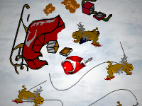 لعبة سانتا الشجاع ومواجهة وحوش الزومبي